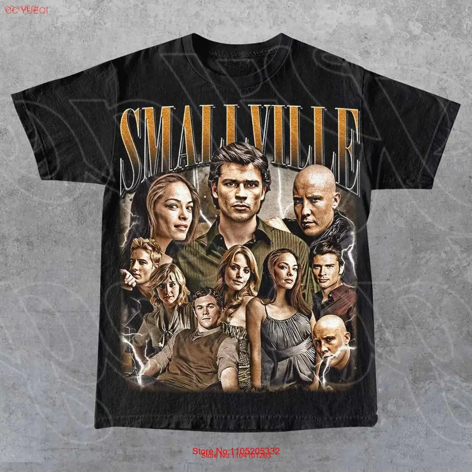 Limited Smallville Vintage T Shirt For Woman and Man vintage Washed homme Unisex streetwear Top For Everyday Wear Stylish