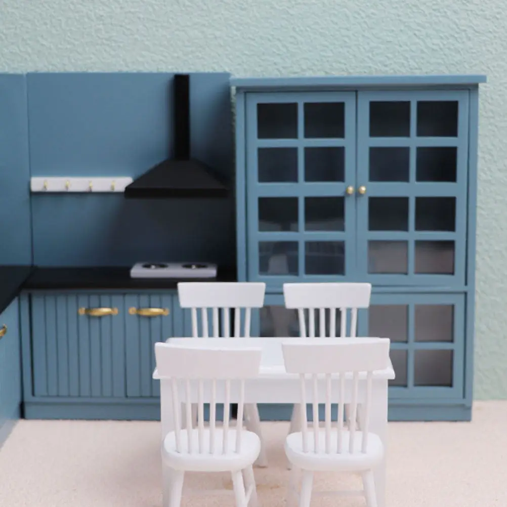

Realistic Miniature Bookcase for Dollhouse Interior Decor Tiny Wooden Shelf Unit for Mini Home Office Library Display Setup