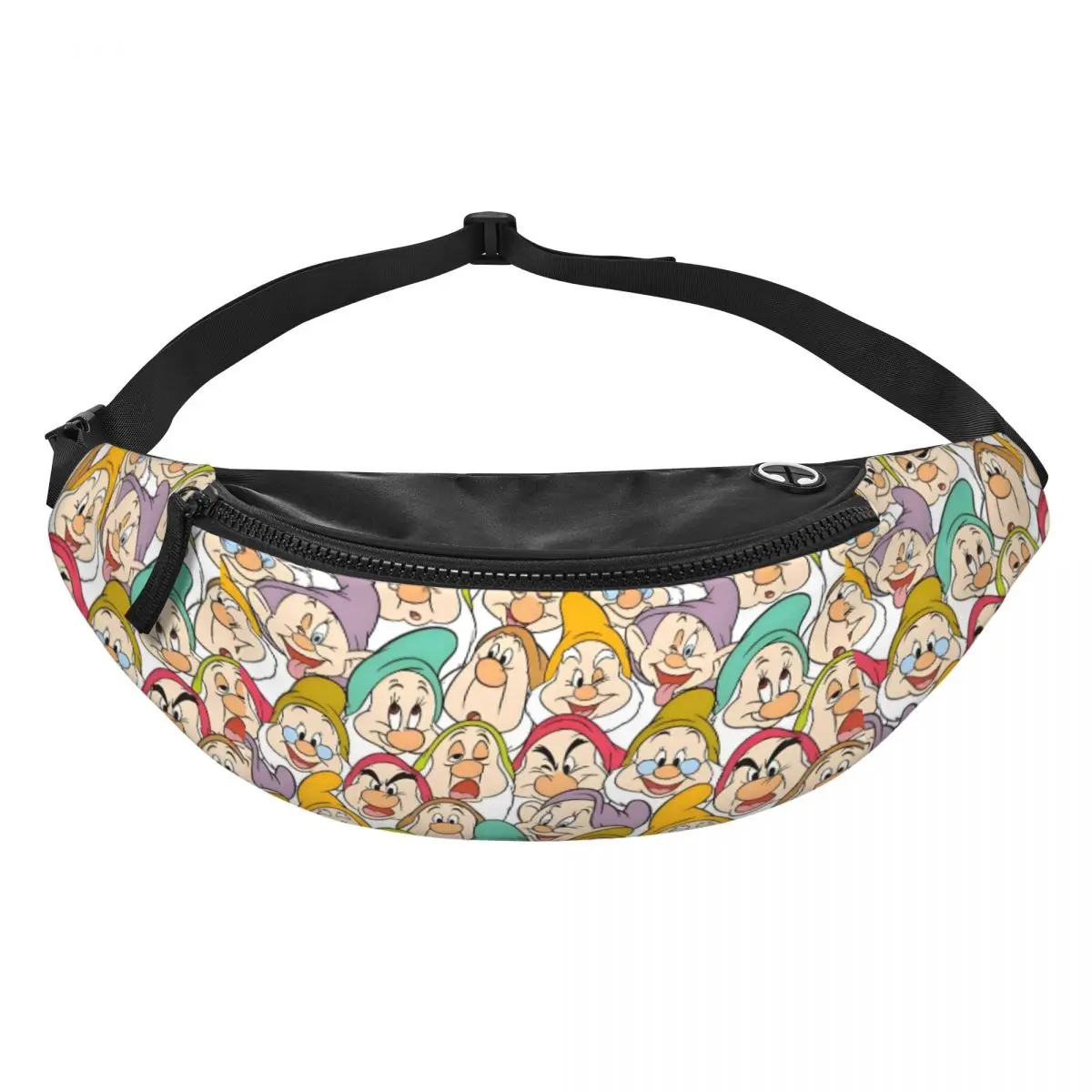 bolsa-de-cintura-personalizada-branca-de-neve-e-os-sete-anoes-para-mulheres-e-homens-para-corrida-com-compartimento-para-celular-e-dinheiro