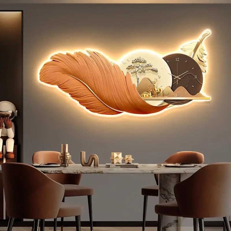 Luxury Minimalist Wall Watch Xenomorph Bedrooms Luminous Fashion Wall Watch Simple Aesthetic Horloge Murale Home Decoration