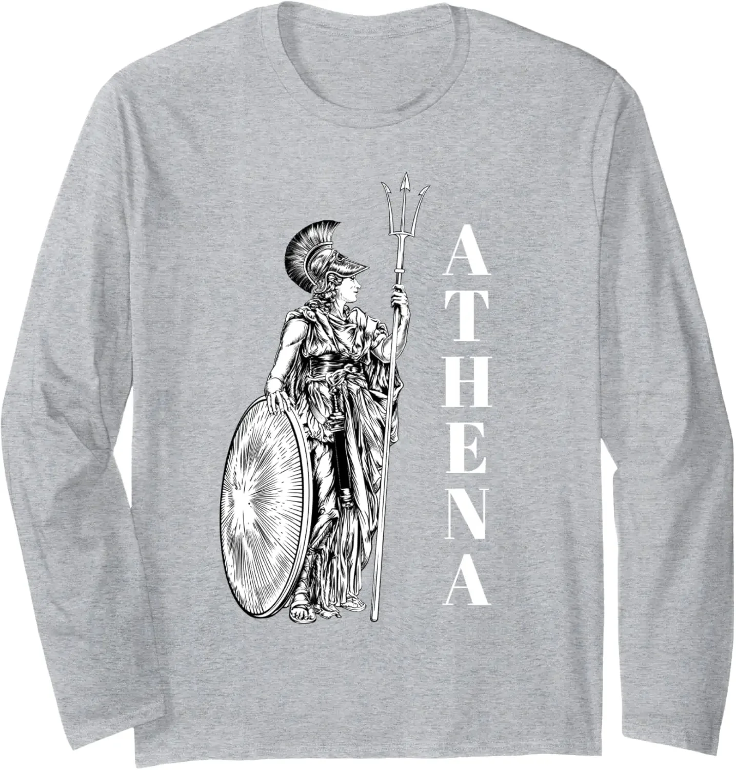 Athena Goddess of Wisdom - Greek Mythology T-Shirt 100% Cotton O-Neck Long Sleeve Summer Casual Mens T-shirt Size S-3XL