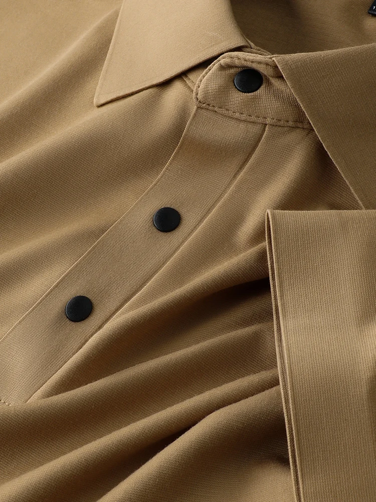 

Летняя мужская футболка из ледяного шелка, светло-бежевая, приталенная, эластичная, тонкая, удобная, дышащая, с коротким рукавом