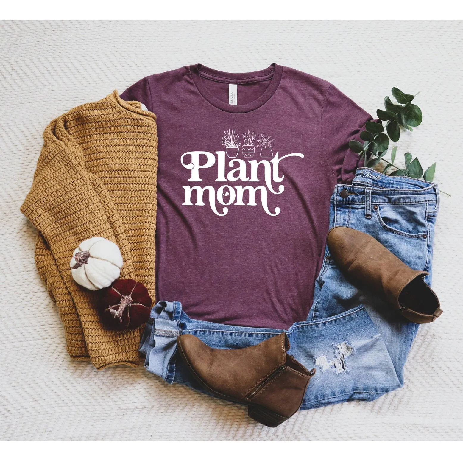 Cute Plant Mom T Shirt Lady Lover