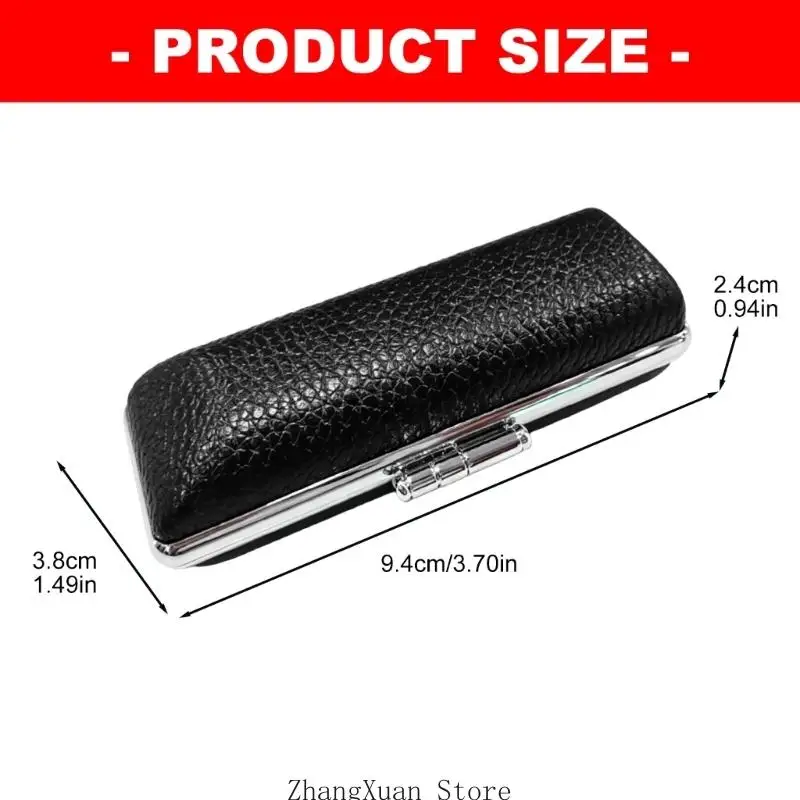 Professionelle Stempelbox mit samtiger Stoffauskleidung, tragbarer Stempelhalter 3XUF – Detail 6