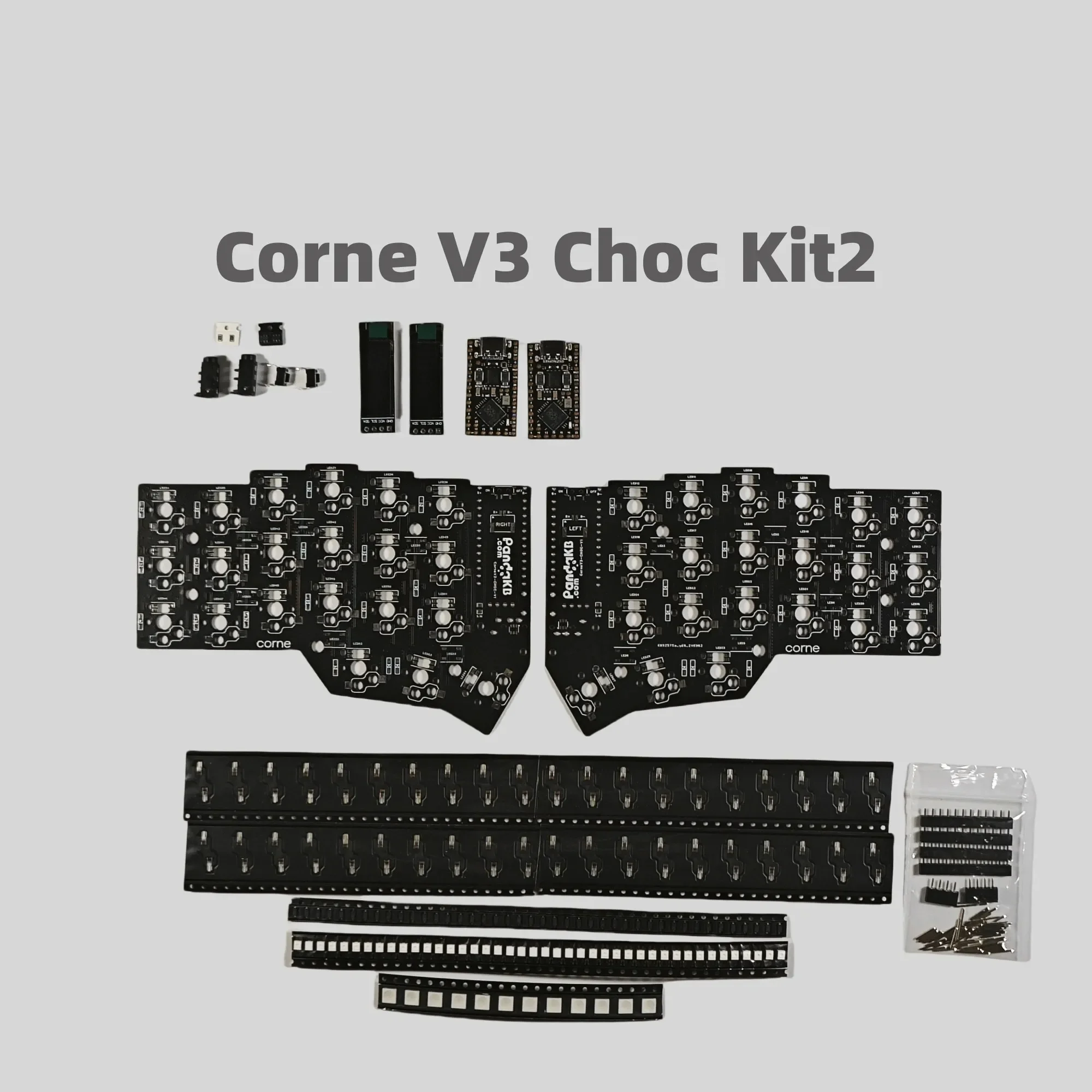 Corne V3 Choc PCB Kit Split Keyboard Crkbd Pcb Kit Customized for Kailh Choc V1 V2 PCB DIY Split Keyboards Accessories Un-solder