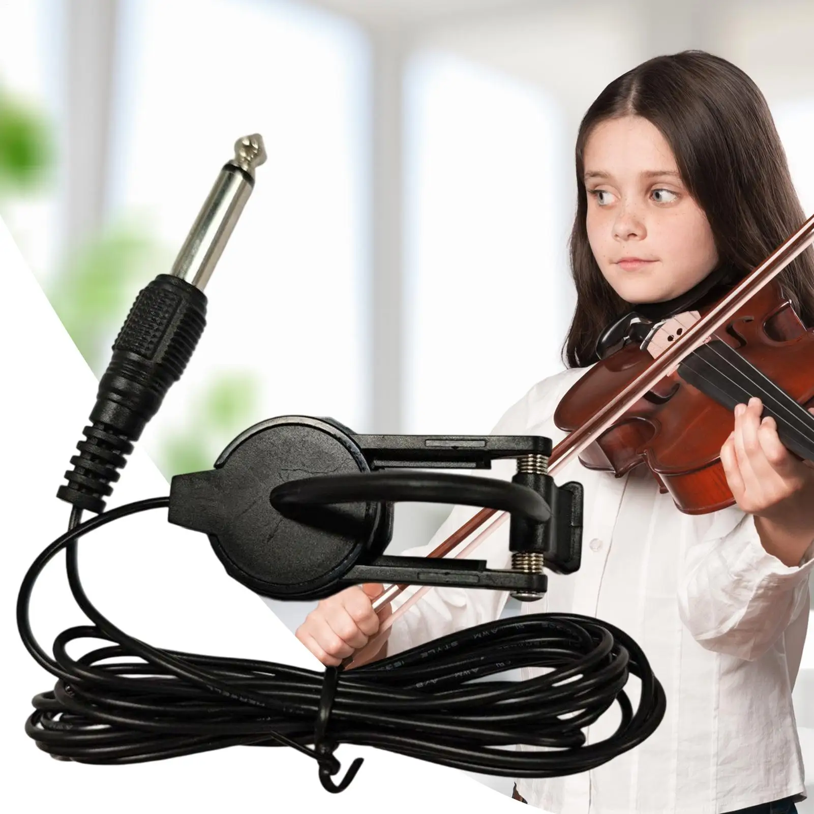 

1PC Guitar Acoustic Clip On Pickup Universal General Piezo Microphone For Guitar Mandolin Bouzouki Violin Banjo Ukulele