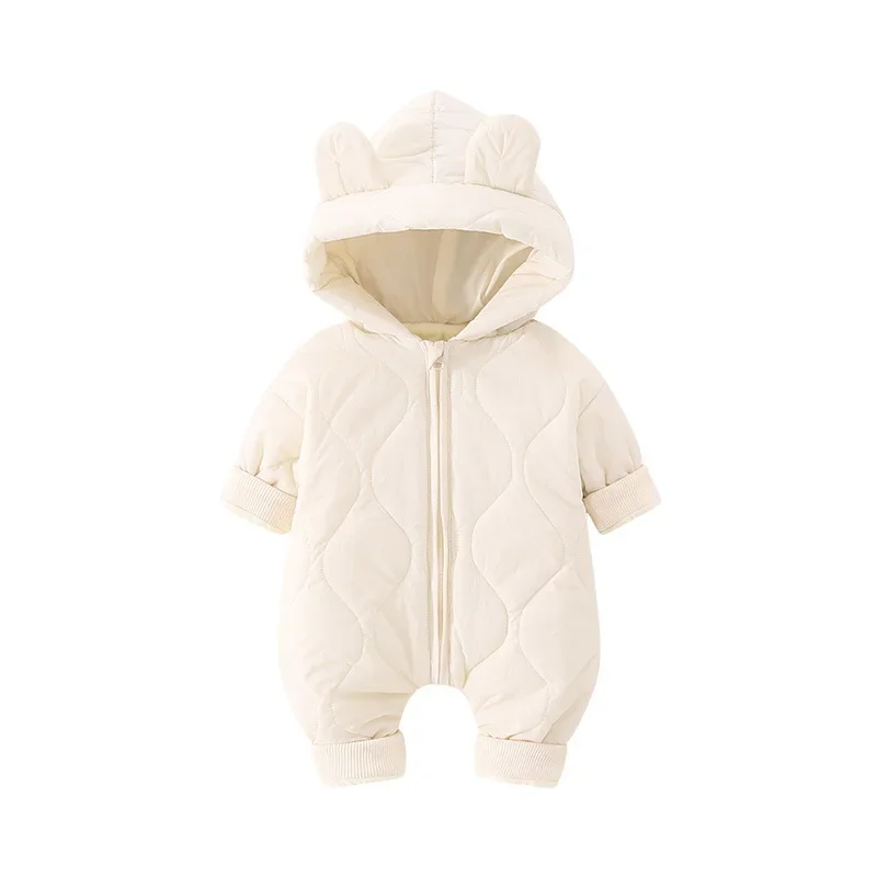 Combinaisons chaudes pour bébé, barboteuses pour nouveau-né, vêtements d\'extérieur en coton épais, jolis vêtements d\'automne et d\'hiver