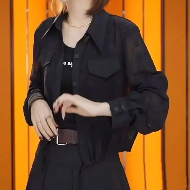 

Faionable ort Printed Outerwear Women's Summer Anti-Uv irt Thin Design Sense Youthful Looking Small Mass Printed Design