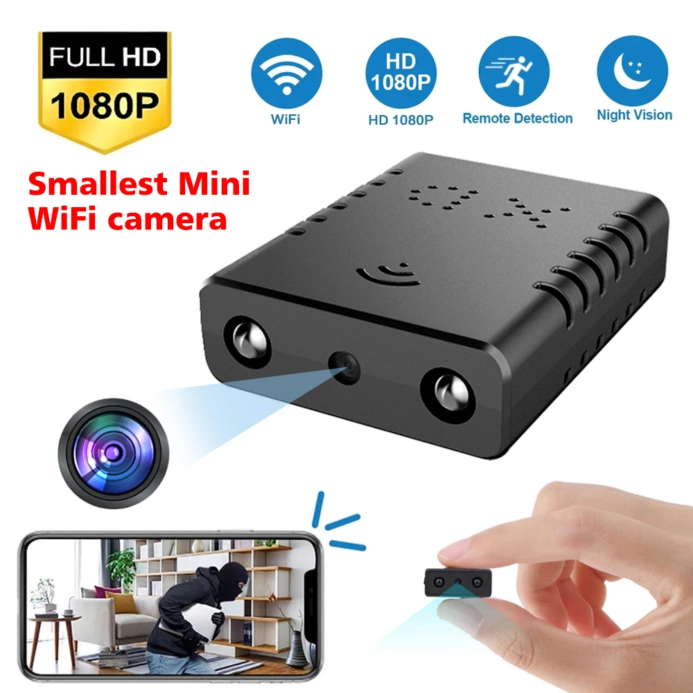 XD Full HD 1080P Mini Camera WiFi Night Vision Camera IR-CUT Motion Detection Home Security Camera HD Video Recorder  Cameras