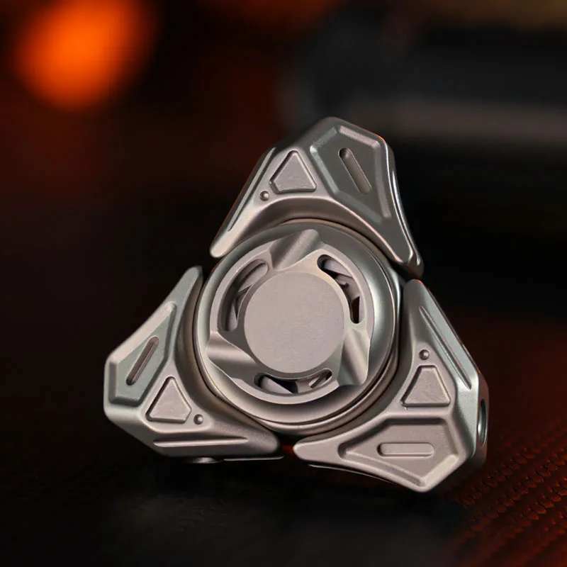 สปินเนอร์โลหะสแตนเลสแบบกลไก ของเล่นหมุนปลายนิ้ว บรรเทาความเครียด ลดความวิตกกังวล