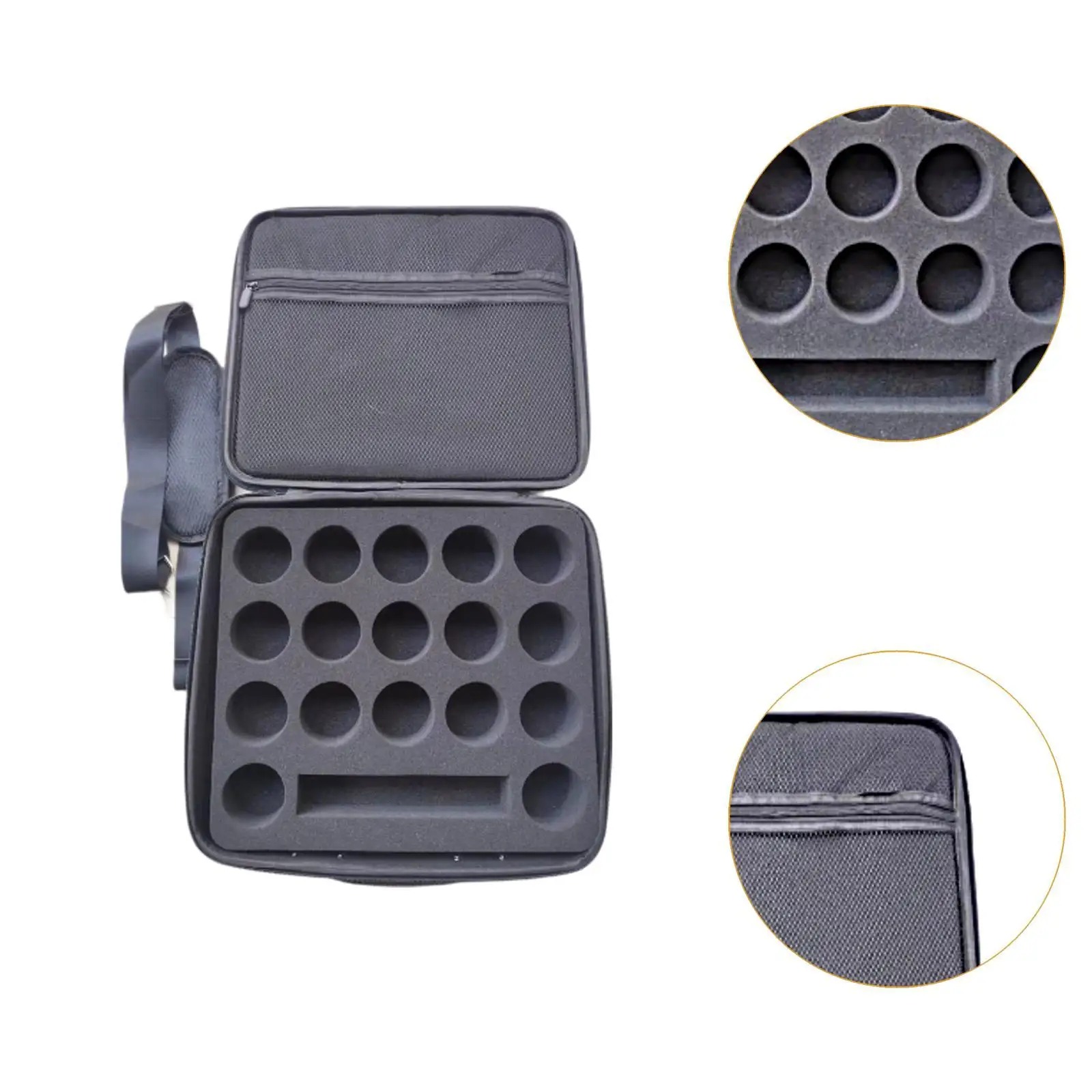 حقيبة سفر لحمل كرة البلياردو مع صندوق تخزين داخلي بجيب بسحاب