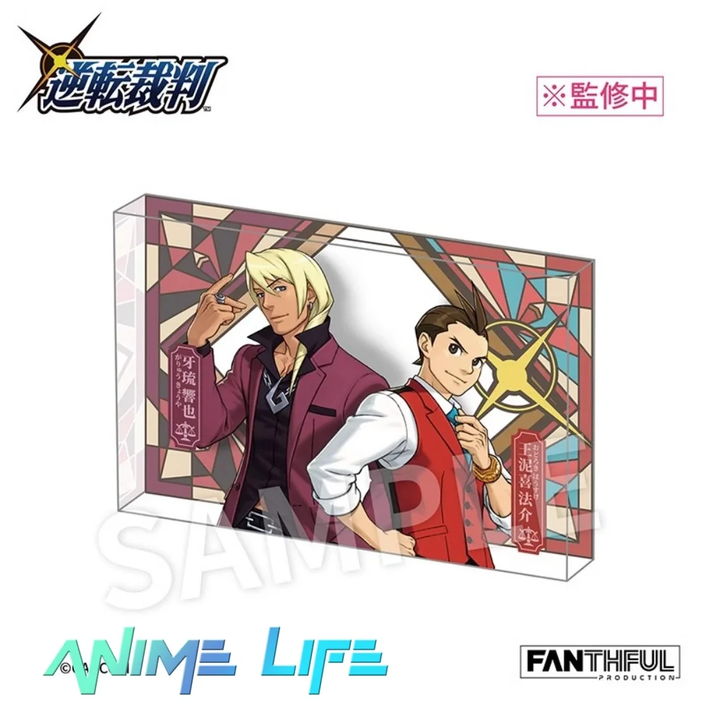 Original Hot Game Apollo Justice Klavier Gavin Acrylic Brick Desktop Ornament Accessories Cosplay Kids Gift Cute Lovely