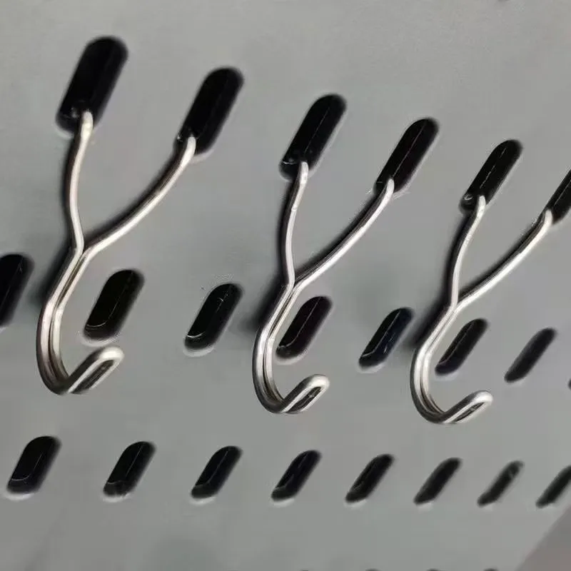 45 pcs 20mm Wall Storage Hooks Strong Load Capacity, designed for Workshop Organizer, Easy Snap-On Pegboard Fit