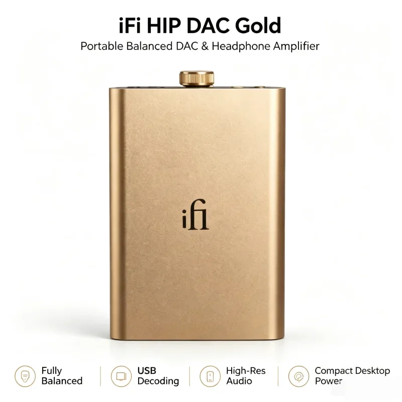 IFi HIP DAC Gold Magic Pot Portable Decoding Earamplifier Fully Balanced USB Decoding Amplifier 2