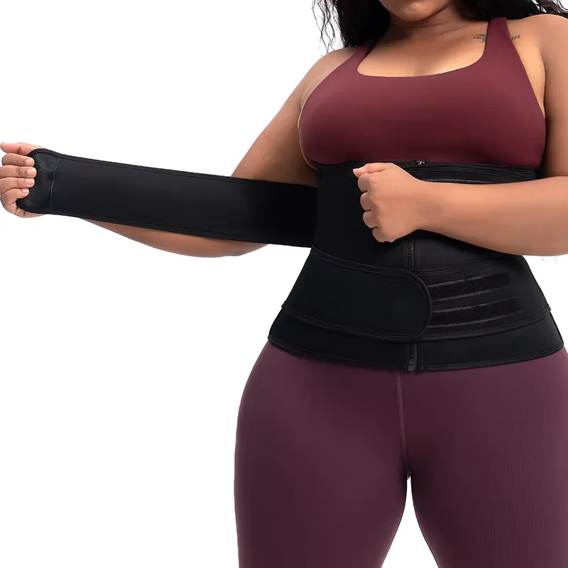 Women Weight Loss Sweat Straps Body Shaper Tummy Control Waist Trainer Corsets Belt Belly Trimmer Cincher Sauna Effect Shapewear image 2