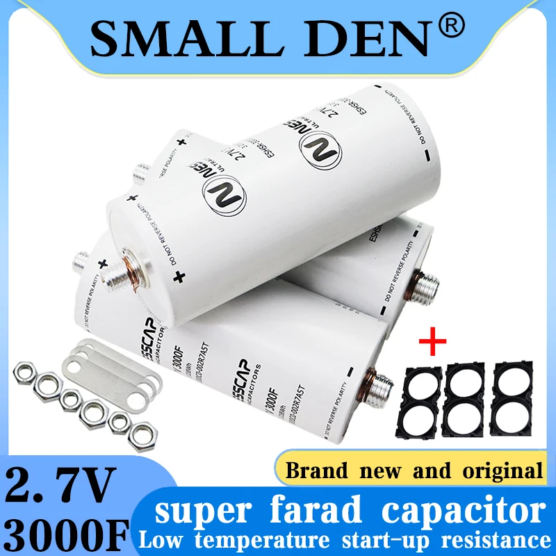 

New A-Class 2.7V 3000F LSUC Super FARAD capacitor DIY 12V 16V Korean Super Capacitor Welding Motor Audio Vehicle Starting Power