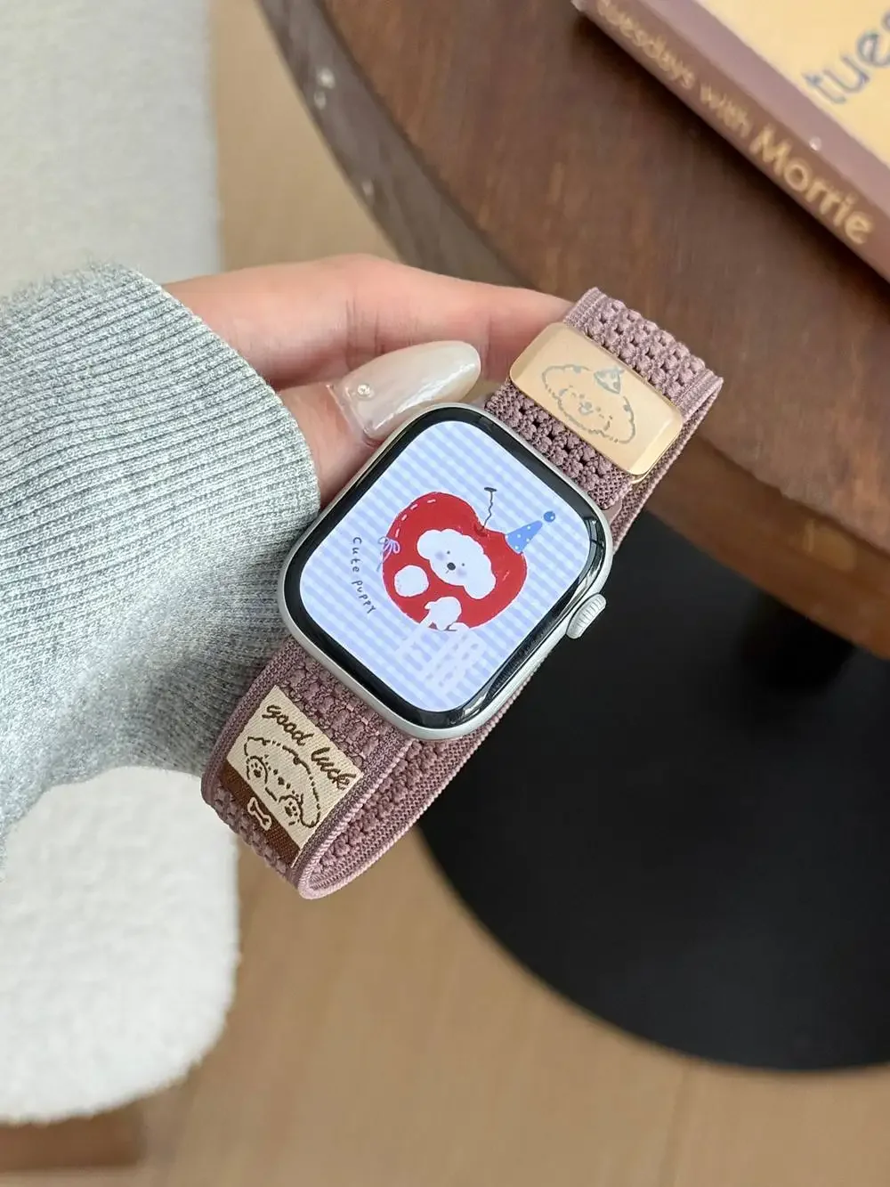 نايلون مغناطيسي ممتاز لساعة أبل للنساء 10/9/8/7/6/5/4/3/ 38 مم 40 مم 41 مم 42 مم 44 مم 45 مم 46 مم