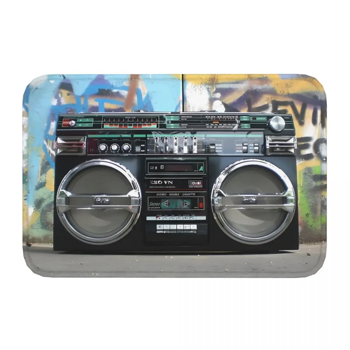 Cool Boombox Boom Box Music Anti-Slip Rug Doormat Kitchen Mat Hallway Carpet Entrance Door Decorative