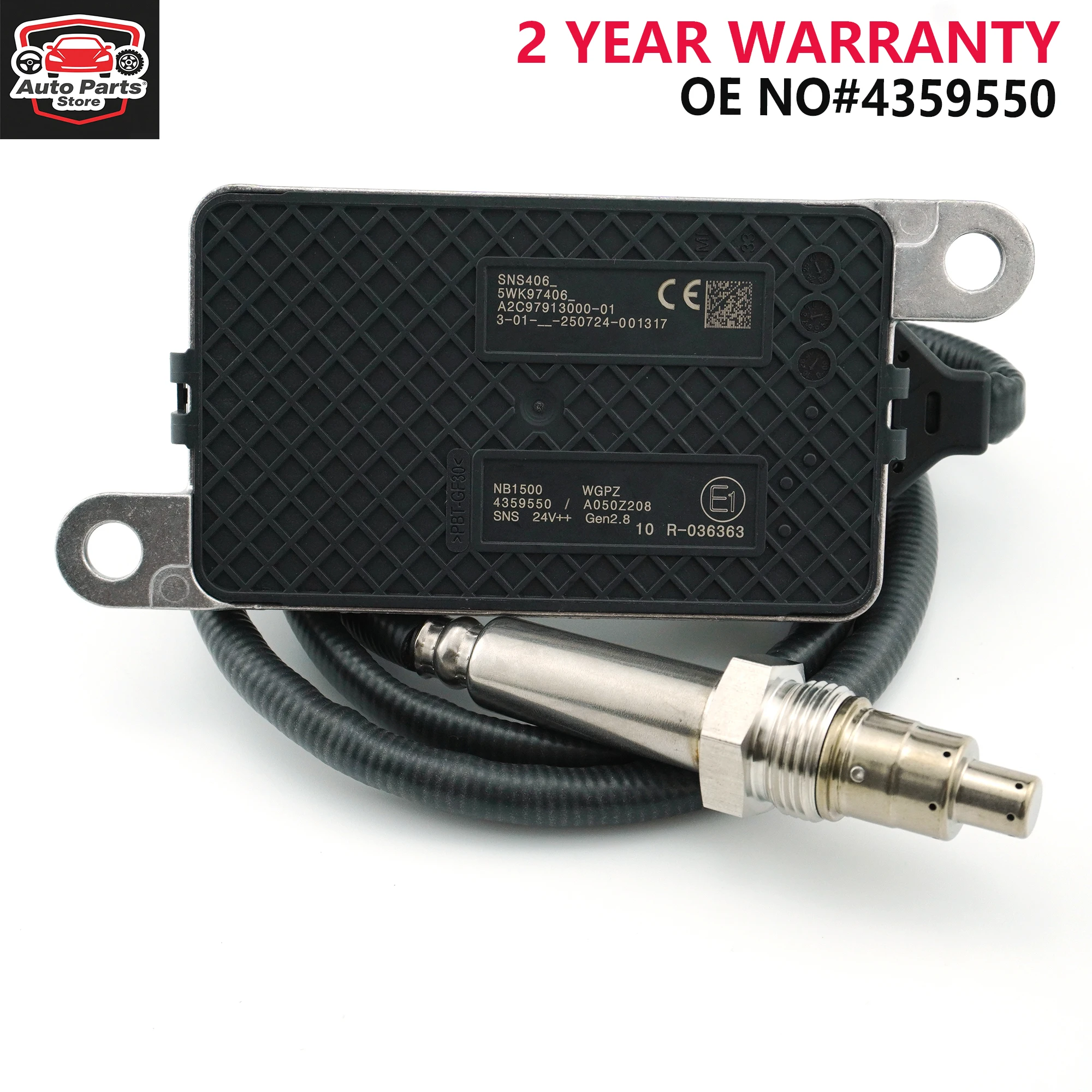 

24V Nox Sensor For CUMMINS 5WK97406 4359550 Nitrogen Oxide Sensor High Quality Engine Truck 5WK9 7406