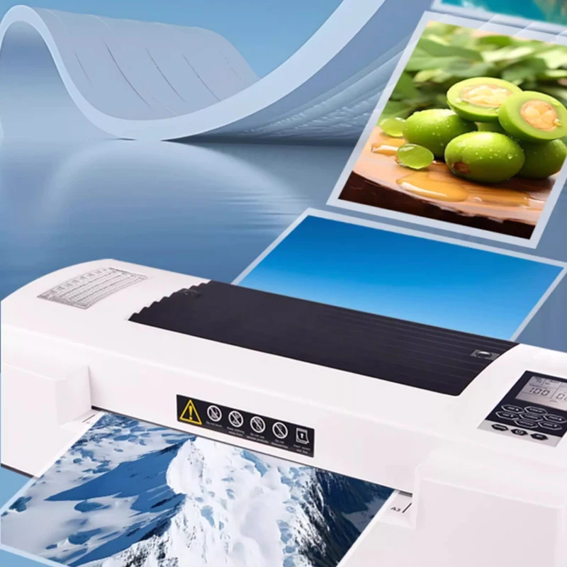 A3 Six-Roller Laminator Machine - close-up view