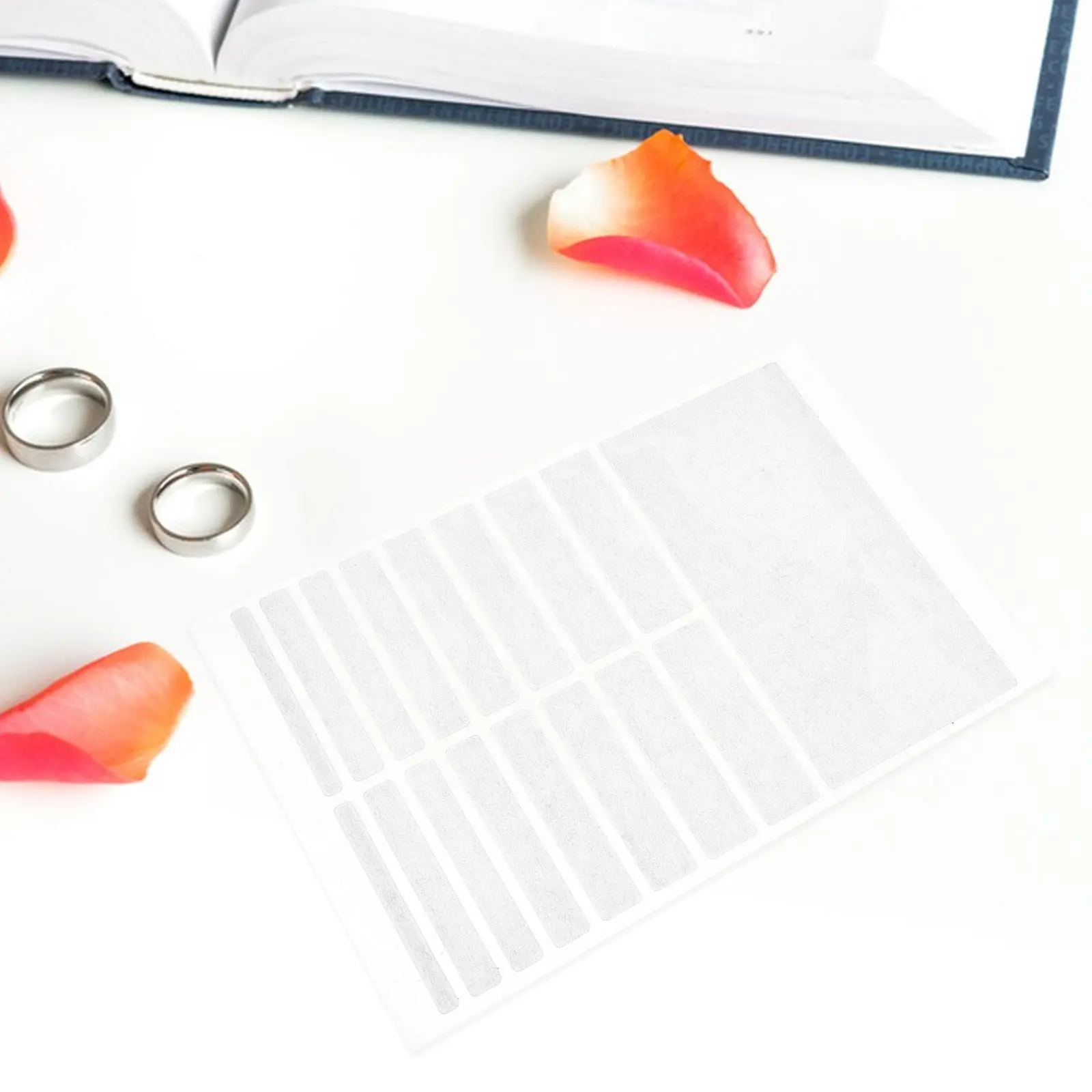 

10 Sheets Silicone Ring Size Adjuster Invisible Ring Sizer Resizer Spacer Guard for Loose Wide Bands Anti-Slip Fixer Reducer