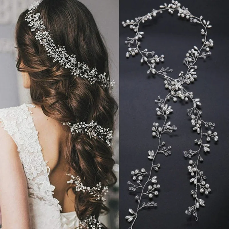 20pcs Women Flower Hairpin Stick Wedding Bridal Crystal Pearl Hairpin U Shaped Hair Clip Barrettes Hair Accessories Wholesale