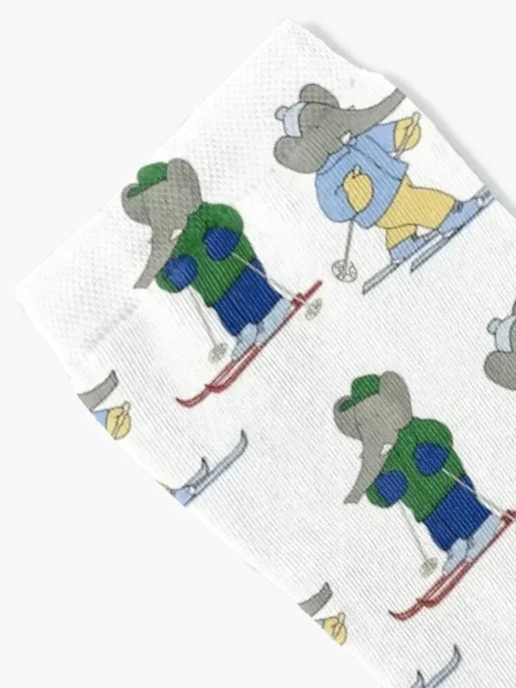 Babar and celeste Socks kids luxury kawaii floral Women's Socks Men's