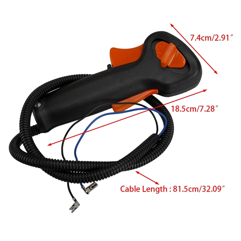 Stihl FS90 FS100 FS130 브러시 커터용 스로틀 제어 트리거 케이블 핸들 스위치 핏 어셈블리