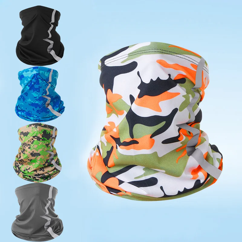 Sommer-Sport-Kopftücher Sonnenschutz Eisseide Fahrrad-Bandana UV-Schutz Multifunktionale Angler-Gesichtsmaske Nackenschutz Wickel