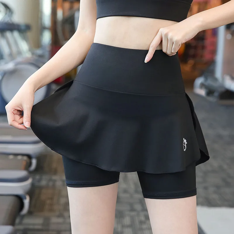 Oversize Tennis Yoga Skirts with Shorts Summer Women Skorts Running Jogger Fitness Badminton Golf Gym Workout Casual Skort Short