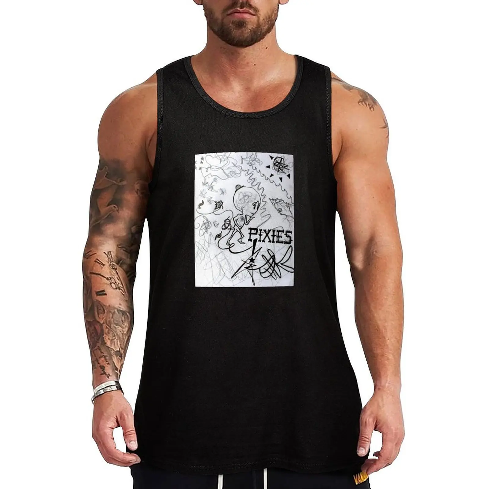 Pixie Tank Top Men sleeveless tee Sportswear for men bodybuilding for men sleeveless shirt man