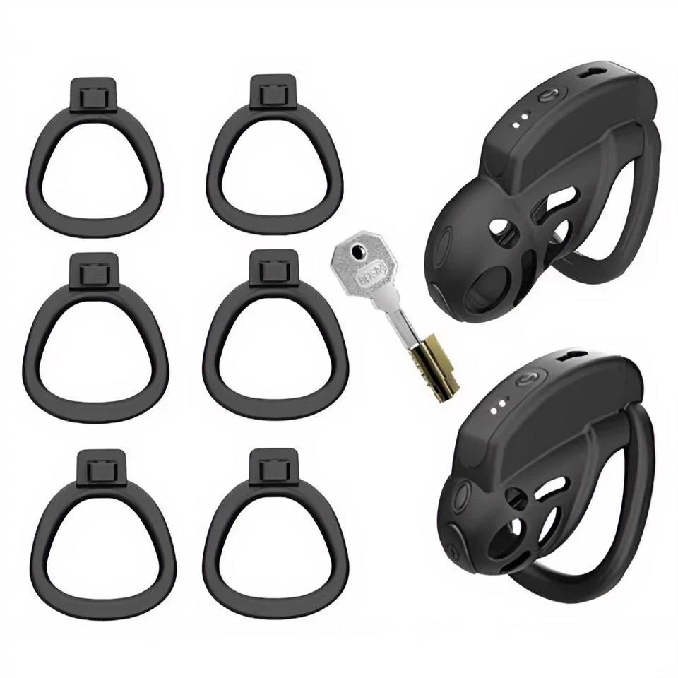 Urethral Chastity Lock Male Cage Set Anti Off Penis Ring Cock Kit Trainer Sex Toys Sissy Adult For Men BDSM Bondage