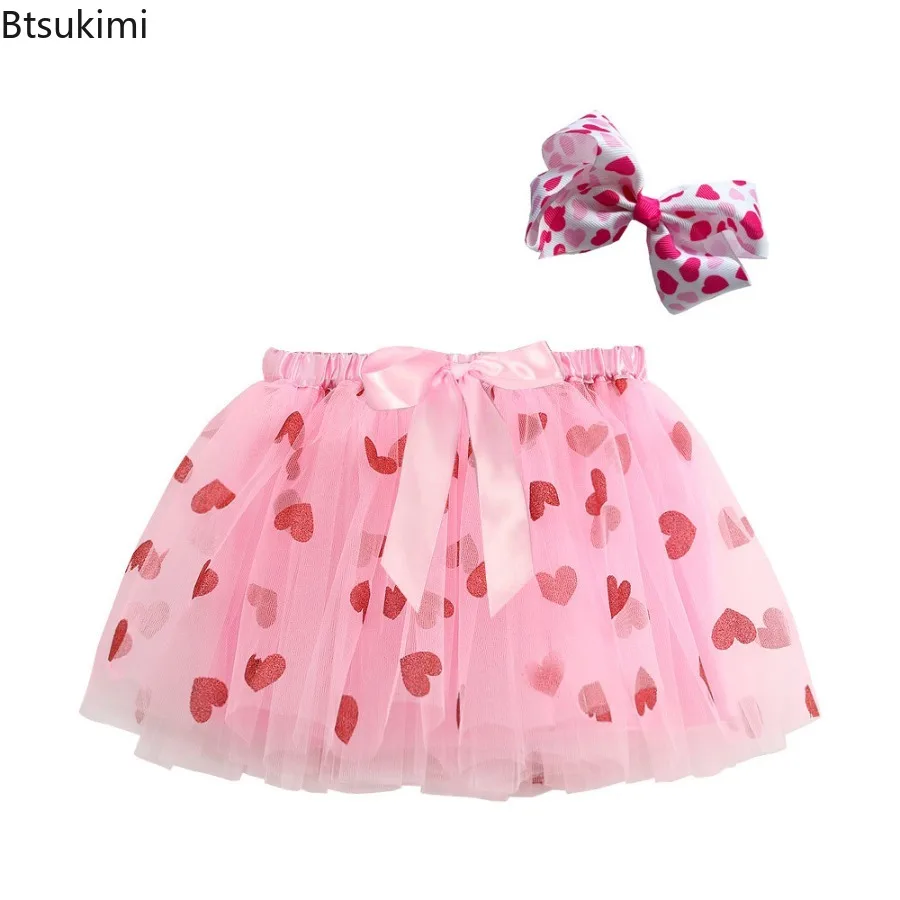 

New Girls Tutu Skirt Kids Ballet Princess Pettiskirt Fluffy Tulle Skirts Lovely Ball Gown Christmas Snowflake Children Clothing