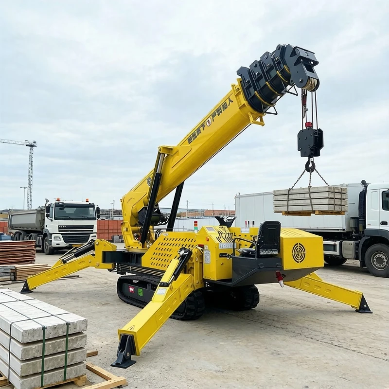 Factory Supply Crawler Hydraulic Crane Lifting Versatile Spider Crane For Equipment Commissioning Work