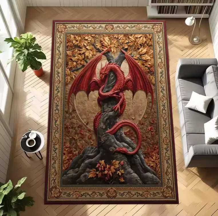 Living Room Rug Azathoth Cthulhu Mythos Style  Carpet Non-SlipEasy Clean Dark Hardcore Personalized Decor Area Home Decor Mat