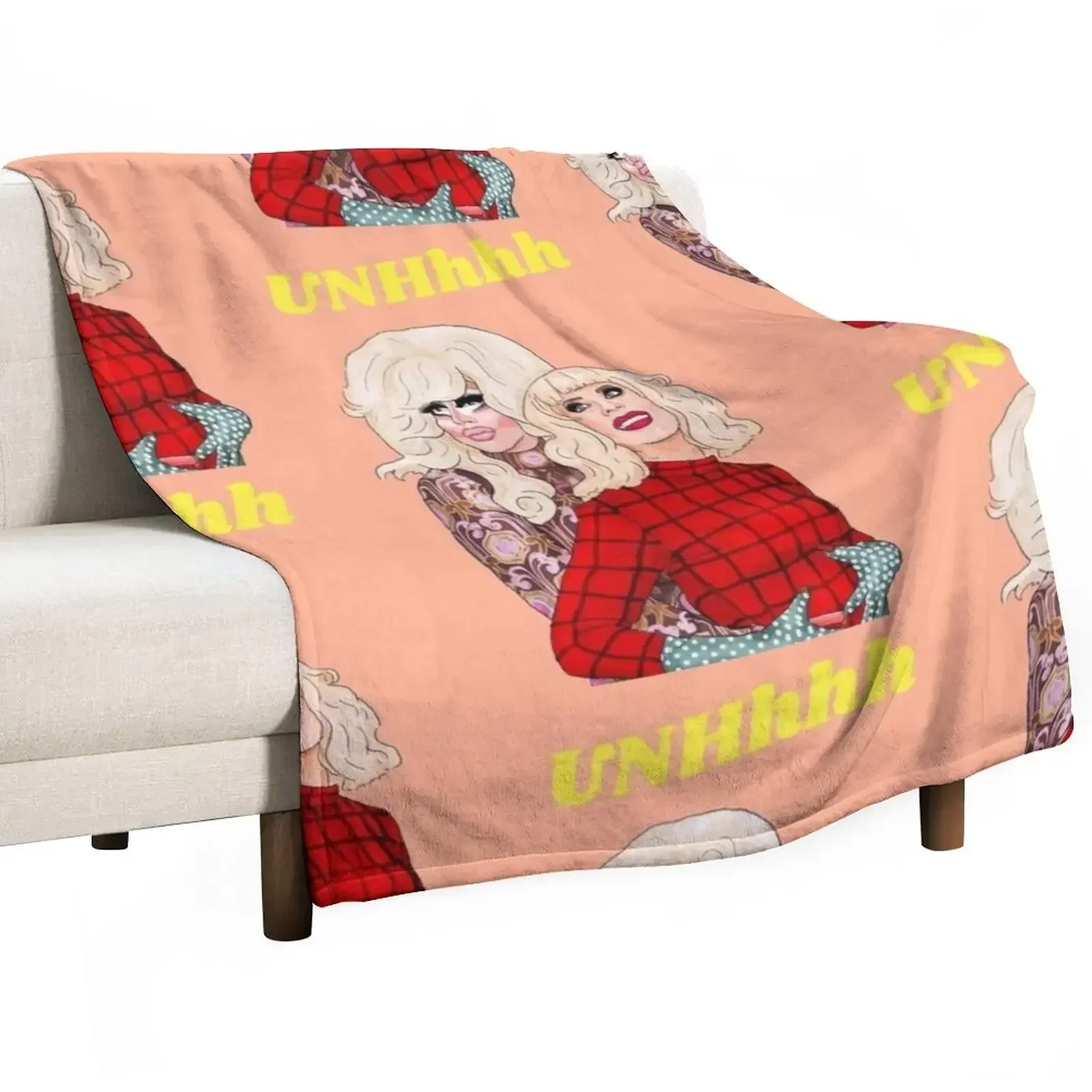 Trixie and Katya Throw Blanket Bed covers Blankets Sofas Of Decoration Blankets