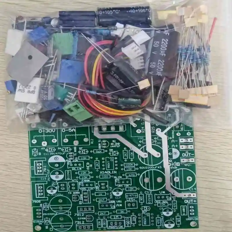 Adjustable Power Supply 0-30V 0-5A Learning Experiment Power Board Stable Voltage and Constant Current Power Board Kit