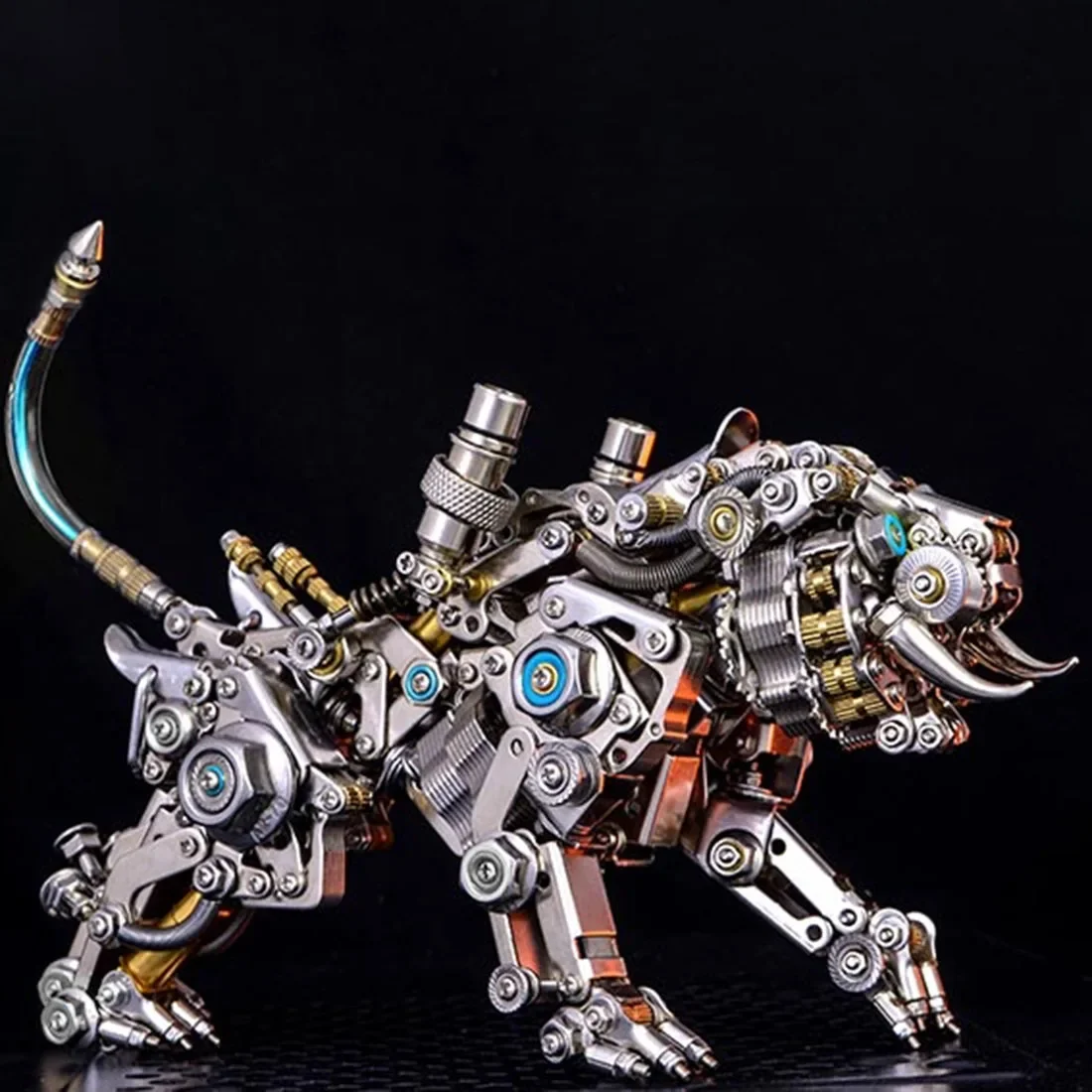 Puzzle 3D Zestawy modeli Tygrys bengalski / Zwierzęta Smilodon Metalowy montaż Zabawki Klocki dla dorosłych Prezent dla dzieci - 650 SZTUK +