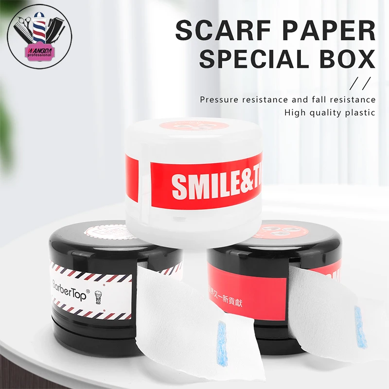 Barbershop Neck Paper Set Professional Haircut Neck Paper With Box Disposable Neck Paper Organizer Salon Hairdressing Accessory