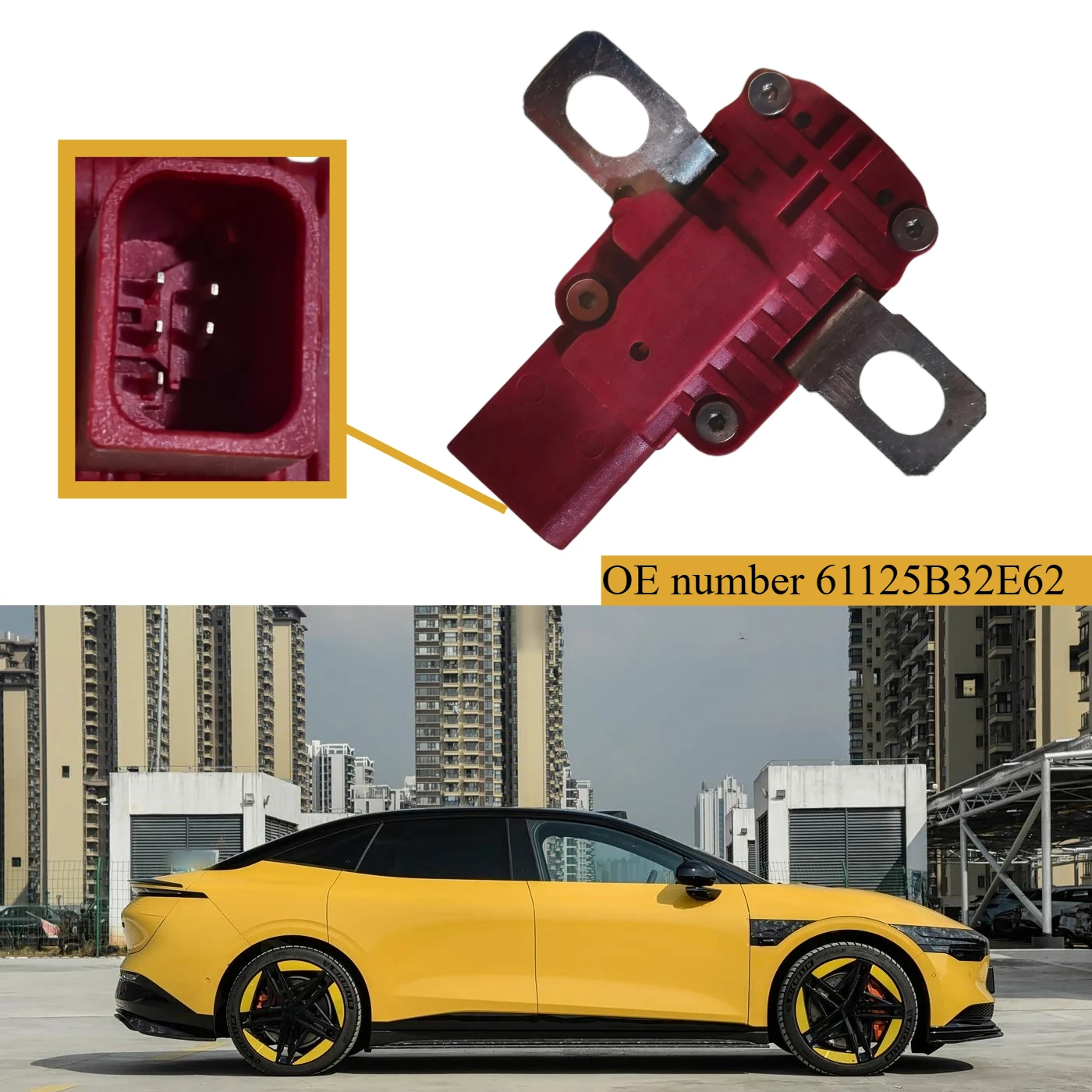 Battery Power-Off Switch Overload Protection Trip Fuse Sensor for BMW G70 G61 G68 G60 G73 520i 530i 740i 740d 735i 61125B32E62