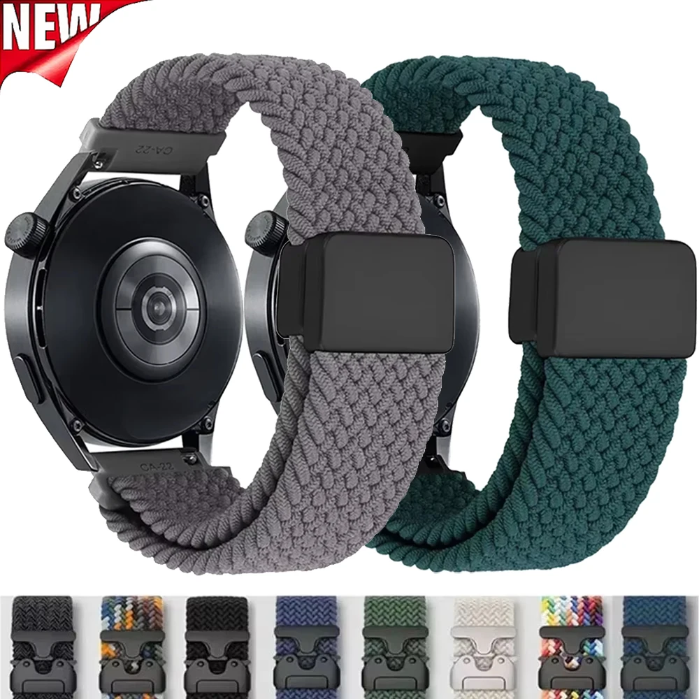 20mm 22mm Nylon Strap for Huawei Watch 5 GT6 Pro GT6 46mm Magnetic Bracelet Wristband Huawei Watch 4 3 Pro GT5 GT4-3-2 46mm Band