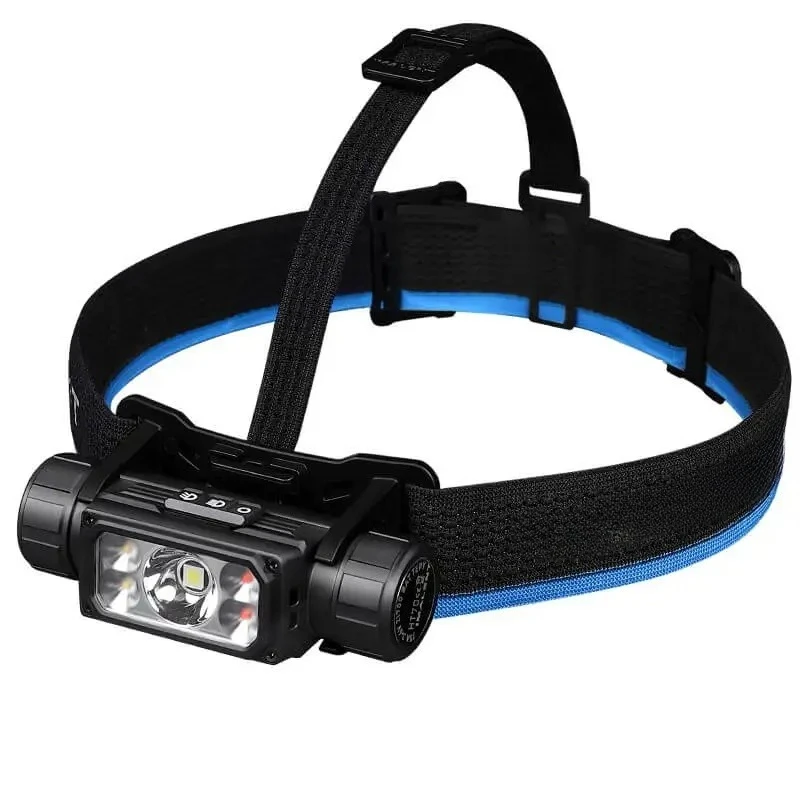 HT70 Full Metal Torch LED USB-C Rechargeable Headlamp 3500 Lumens Triple Light Source Headlight