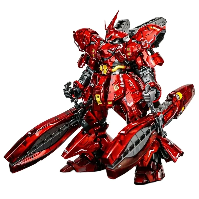 RG 1/144 Gegalvaniseerde doorschijnende Fukuoka Sazabi Assemblagemodel Kit Actiefiguur met Krabklauw Waterglijbaan Decals Jongensspeelgoed - afbeelding 2