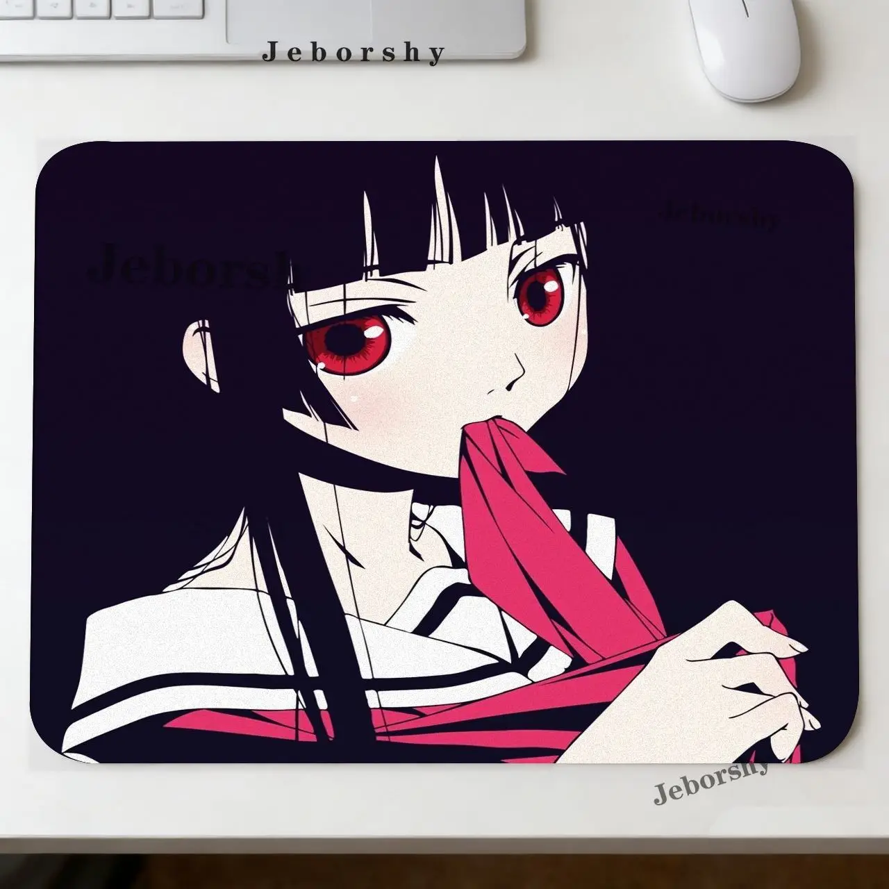 Anime Hell Girl Mauspad HD-Mauspad, erweiterte Gaming-Tastatur-Schreibtischunterlage, kleines Gamer-Mauspad