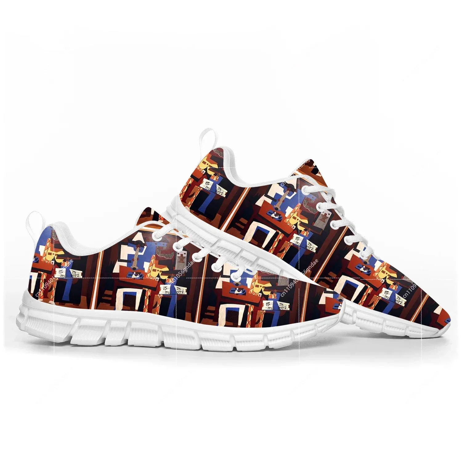 

Кроссовки Picasso Three Musicians, мужские и женские, на заказ, повседневные, высокого качества, белые, для пар