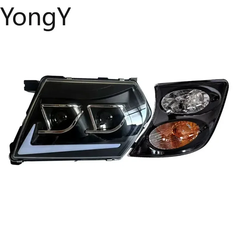 A Set Car Led Headlights Head Lamp lights 26010-VC325 26060-VC325 For Nissan PATROL SAFARI Y61 2001 2002