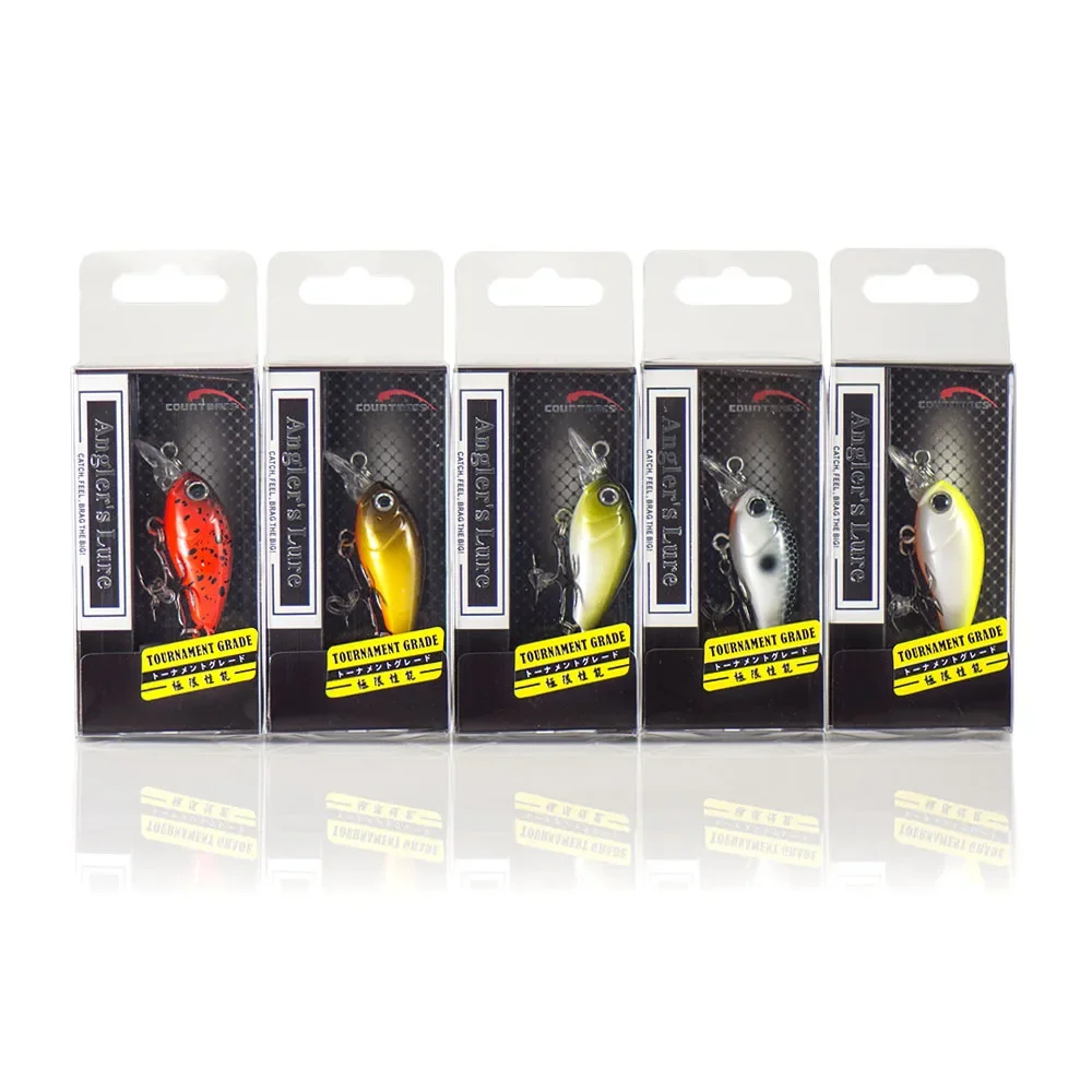 Countbass Wobbler Sinking Crank bait Hard Plastic Fishing Lures, 35mm, 4.3g