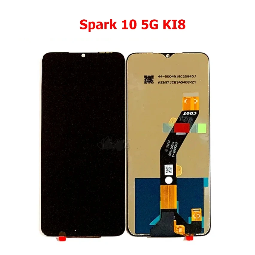 For Tecno Spark 10 Pro KI7 / Spark 10 5G KI8 LCD Display Touch Screen Digitizer Panel Assembly Replacement