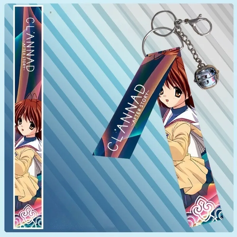 CLANNAD Gantungan Kunci Pita Perifer Anime Furukawa Nagisa Ibuko Hadiah Dekorasi Liontin Gantungan Kunci Hutan Tebu