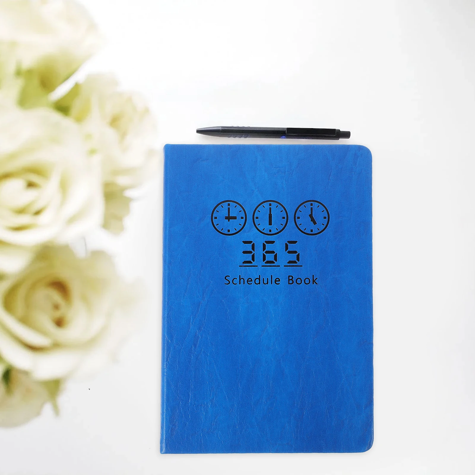 2024 Full Year Planner A5 Red Daily Schedule Notebook Weekly Plan Pad Appointment Notepad Efficient